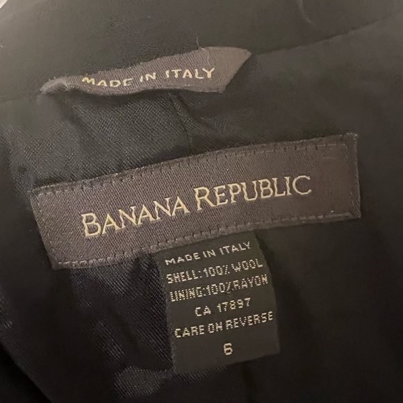 Banana republic Black Women's Blazer size 6l wool - Picture 7 of 7